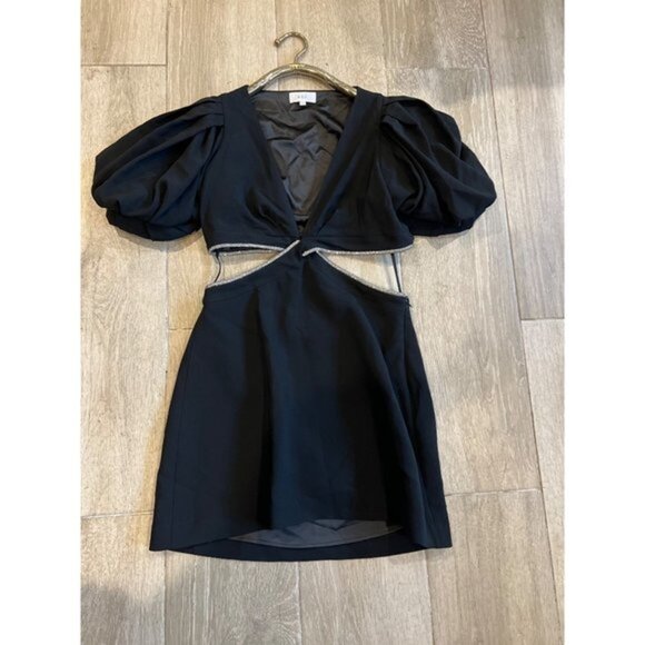 NWOT A.L.C. Hazel black cut out Dress size 10 - Picture 7 of 13